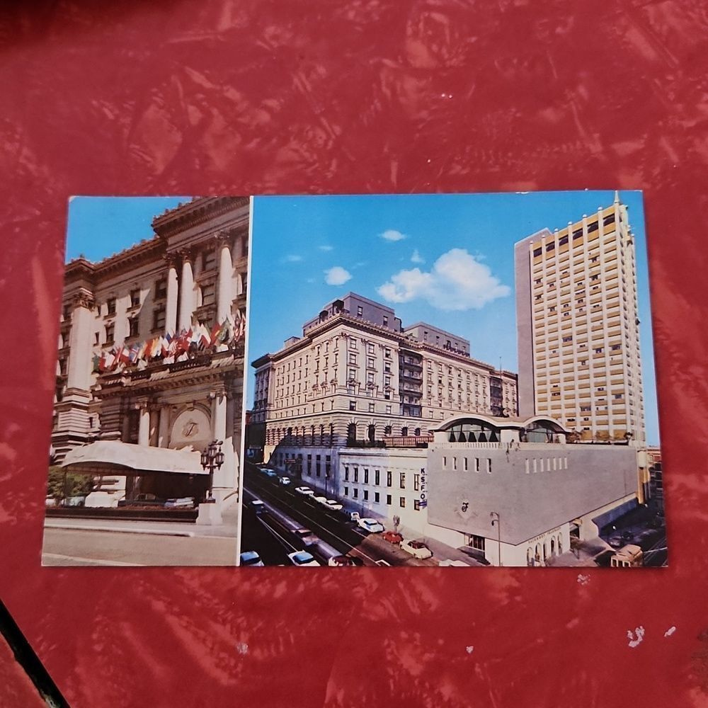 Vintage Fairmont Hotel and Tower Nob Hill San Francisco Postcard